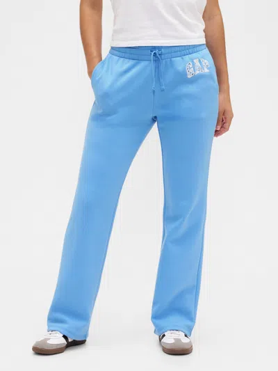 Gap Factory Gap Logo Straight Sweatpants In Blue