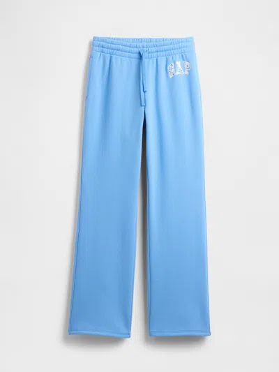Gap Factory Gap Logo Straight Sweatpants In Blue