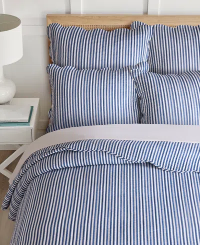 Levtex Martha Stripe Reversible 2-pc. Quilt Set, Twin/twin Xl In Blue