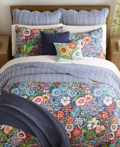 Levtex Martha Stripe Reversible 2-pc. Quilt Set, Twin/twin Xl In Blue