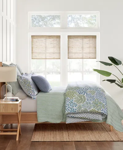 Levtex Martha Stripe Reversible 2-pc. Quilt Set, Twin/twin Xl In Green