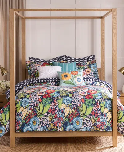 Levtex Home Night Garden Reversible 3-pc. Comforter Set, Full/queen In Blue