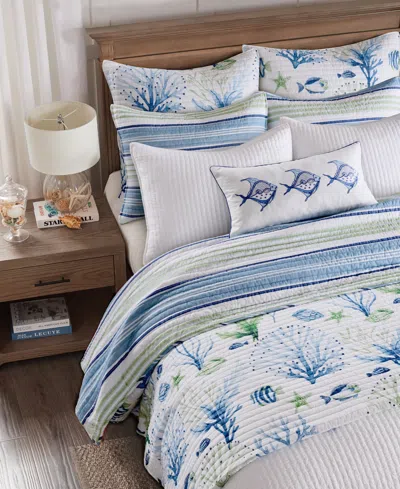 Levtex Home Harbor Bay Reversible 3-pc. Quilt Set, King/california King In Blue