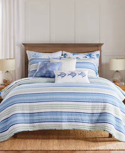 Levtex Home Harbor Bay Reversible 3-pc. Quilt Set, Full/queen In Blue