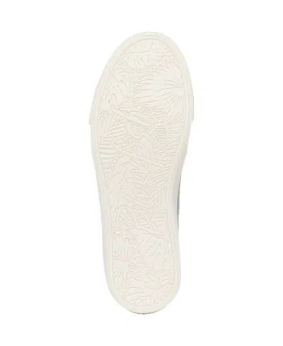 Blowfish Malibu Vivid Embroidered Canvas Platform Sneaker In Blue