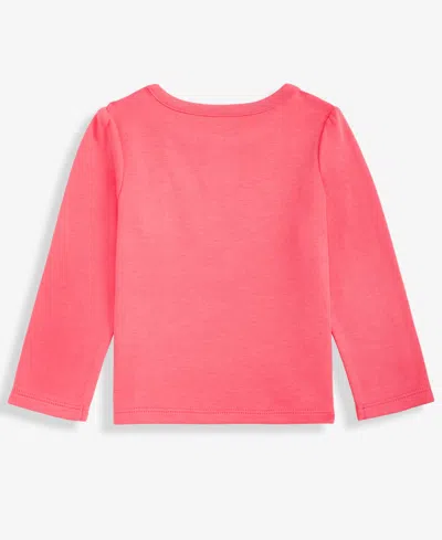 Greendog First Impressions Girls Toddler 2t-4t Long-sleeve Love T-shirt, Macy's Exclusive In Pink