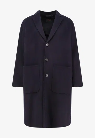 Paltò Cameron Single-breasted Buttoned Coat In Black
