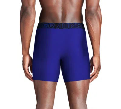 Under Armour Performance Tech 3-pack Boxer Briefs In Blue