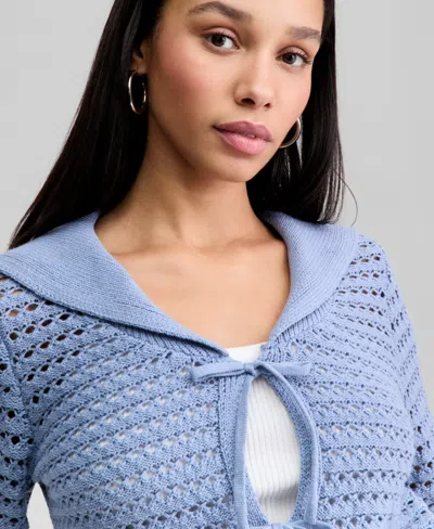 And Now This Women's Wide-collar Tie-front Cardigan, Macy's Exclusive