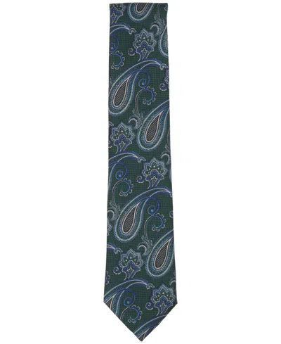 Perry Ellis Portfolio Men's Emmett Mini Pattern Tie In Blue