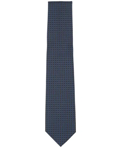 Perry Ellis Portfolio Men's Emmett Mini Pattern Tie In Blue