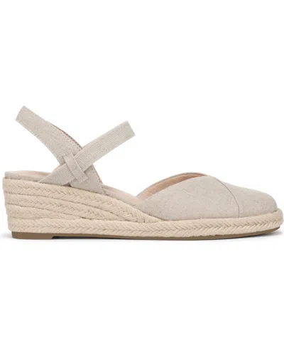 Lifestride Pilar Slingback Espadrille Platform Wedge Sandal In Neutral