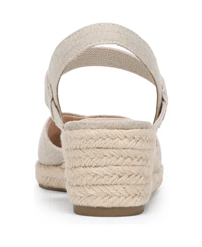 Lifestride Pilar Slingback Espadrille Platform Wedge Sandal In Neutral