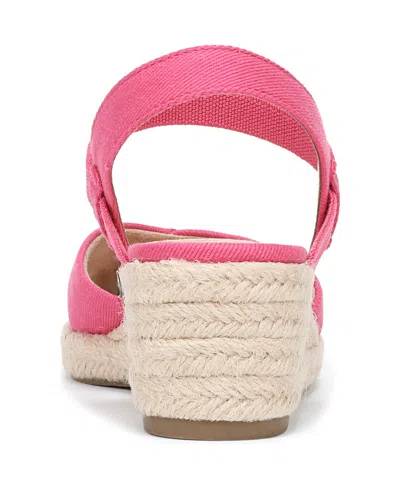 Lifestride Pilar Slingback Espadrille Platform Wedge Sandal In Pink