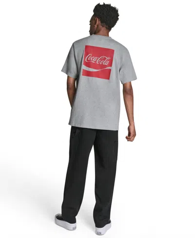 Converse Men's Coca Cola Logo Pull-on T-shirt In Gray