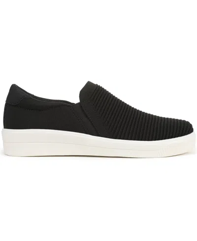 Ryka Women's Viv Ease Knit Court Inspired Slip On Sneakers In Black