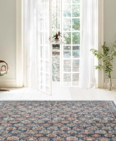 Obeetee Palace Floral Rug Collection In Blue