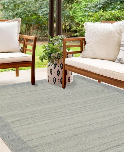 Obeetee Nu Maison Soft Border 6'x9' Area Rug In Blue