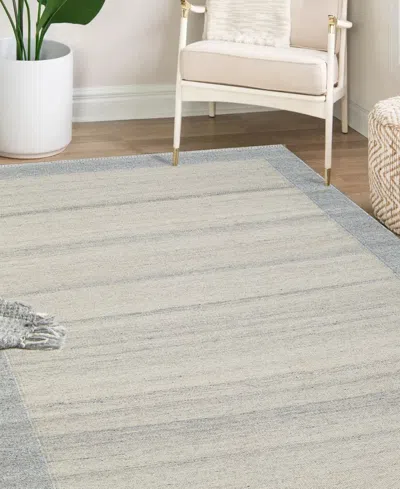 Obeetee Nu Maison Soft Border 5'x8' Area Rug In Blue