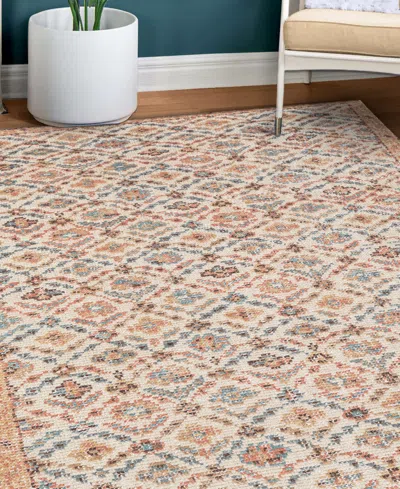 Obeetee Palace Trellis 5'x8' Area Rug In Brown