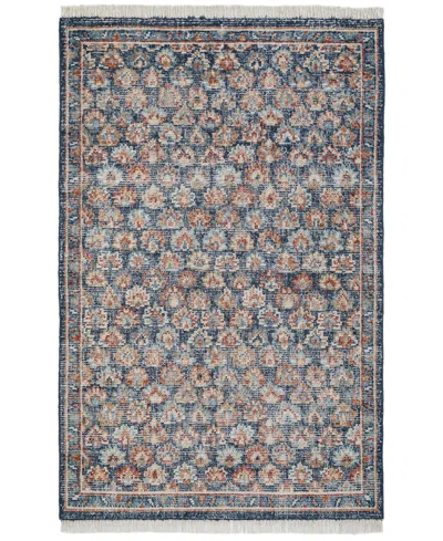 Obeetee Palace Floral 3'x5' Area Rug In Blue