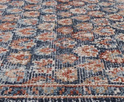 Obeetee Palace Floral 3'x5' Area Rug In Blue