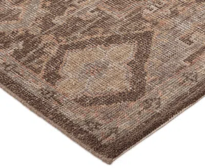Obeetee Tuscany Zaynab 2'6"x8' Runner Area Rug In Brown