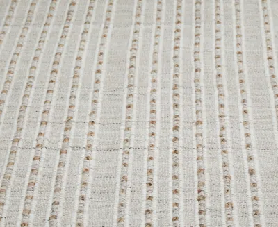 Obeetee Sona Textured 2'x3' Area Rug In White