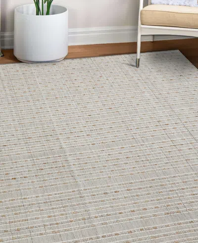 Obeetee Sona Textured 3'x5' Area Rug In White