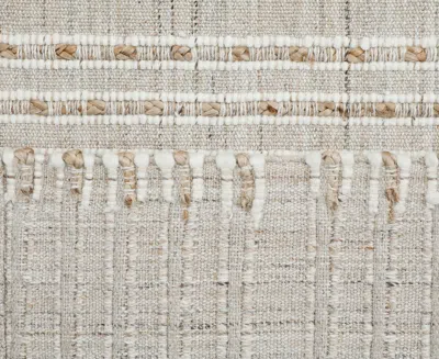 Obeetee Sona Textured 7'9"x9'9" Area Rug In White