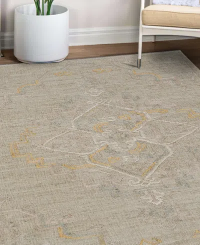 Obeetee Sona Vcd 7'9"x9'9" Area Rug In Gray