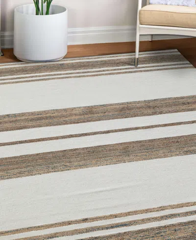 Obeetee Sona Baja 2'6"x8' Runner Area Rug In Brown