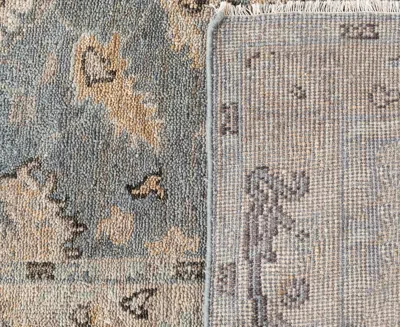 Obeetee Shirin Leif 2'6"x8' Runner Area Rug In Blue