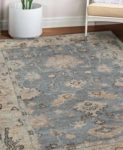 Obeetee Shirin Leif 2'x3' Area Rug In Blue