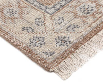 Obeetee Palace Aisha 7'9"x9'9" Area Rug In Brown