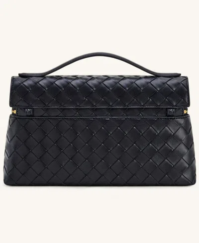 Jw Pei Thea Weave Top Handle In Black