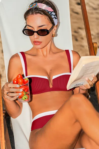 Cupshe Queen Of Spades Red Bikini Set In Red