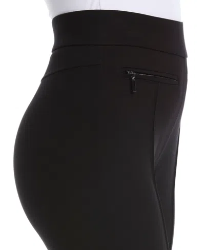 Rafaella Petite Ponte Slim Leg Pants In Black