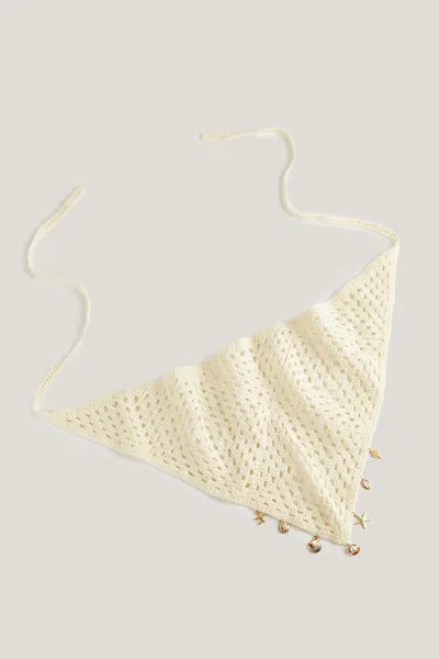 Cupshe Waves & Wonders Beige Scarf In Gray