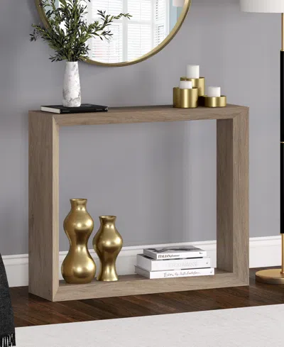 Hudson & Canal Osmond 36" Wood Wide Rectangular Console Table In Brown
