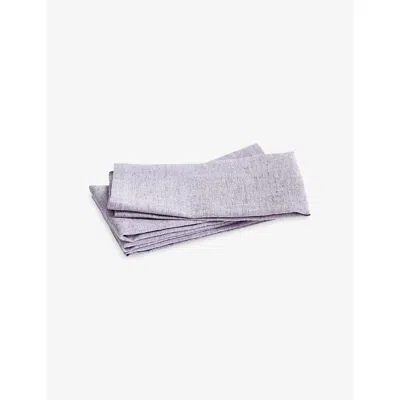 Hay Soft Purple Tavolo Cotton And Linen Napkins Set Of Four In Purple