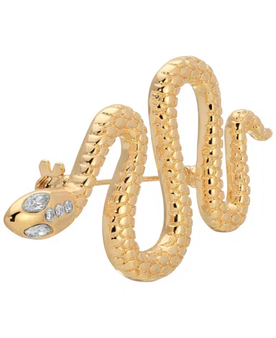 Ettika Serpentina Brooch In Gold