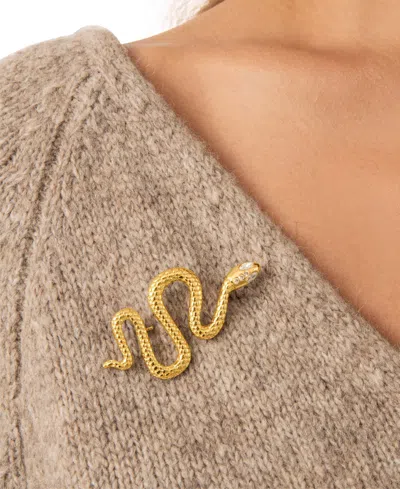 Ettika Serpentina Brooch In Gold