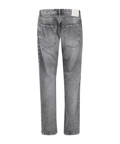Icon Denim Denim Trousers With Belt Loops In Gray