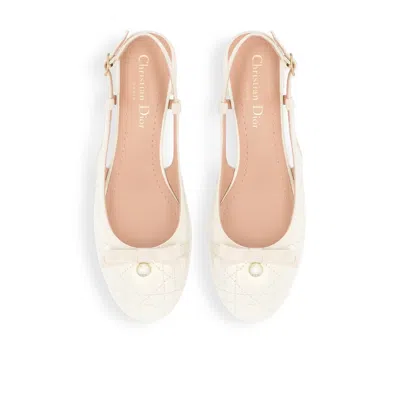 Dior Ballet Slingback Pump In White