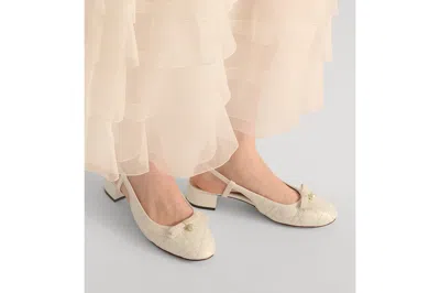 Dior Ballet Slingback Pump In White