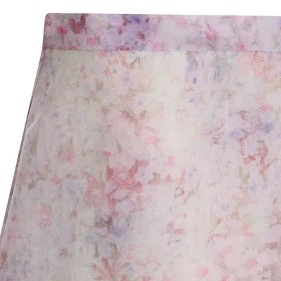Alberta Ferretti Tie-dyed Midi Skirt In Pink