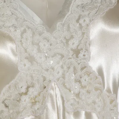 Alberta Ferretti Lace-detailed Dress In Brown