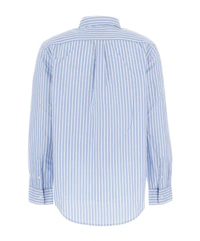 Polo Ralph Lauren Striped Button-down Shirt In Blue