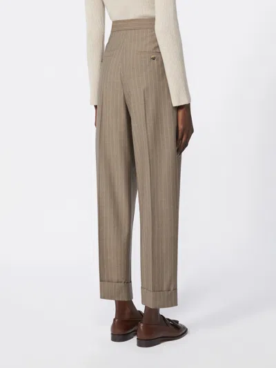 Max Mara Mxmmanetta Trouser Hazelnut In Brown